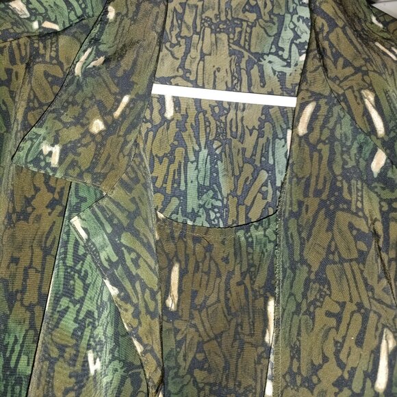 C.M. shapes Women's Blouse 3X Brown Green Black - Picture 3 of 4